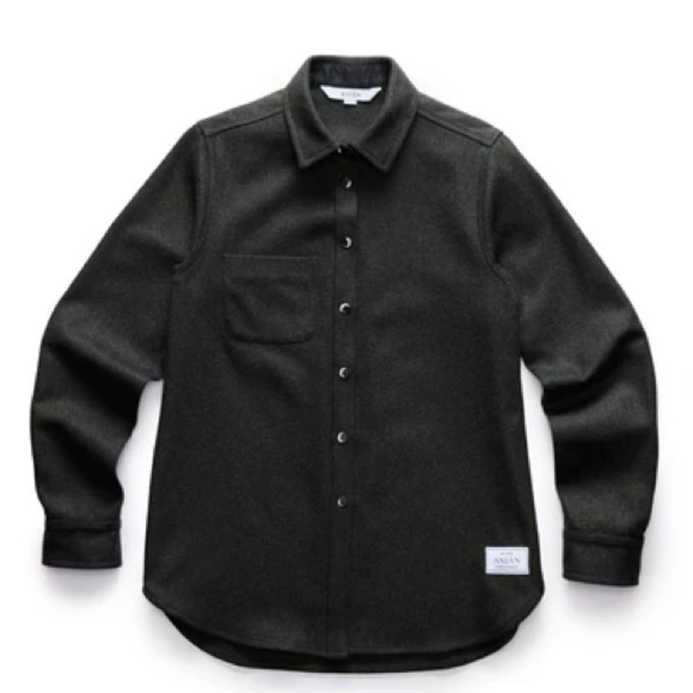 Anian Women's Modern Melton Charcoal Wool Jacket - see pics! BNWOT